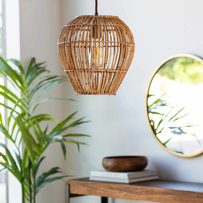 Unionport Rattan Ceiling Lighting - Clearance by Boutique Rugs