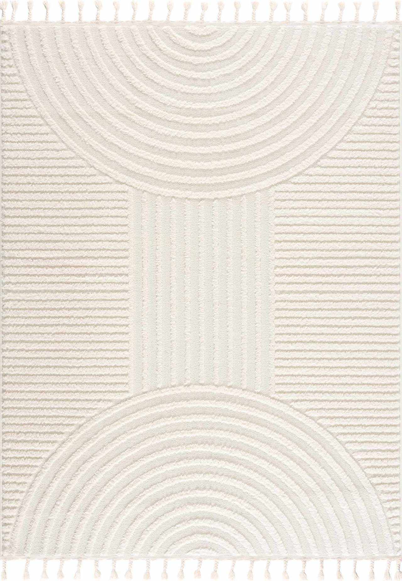 Guiling 3D Rainbow Area Rug with Tassels by Boutique Rugs