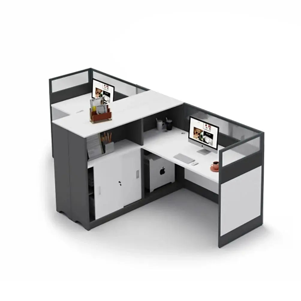 Norven · L-Shaped Cubicle Office Workstation by Arc Grove