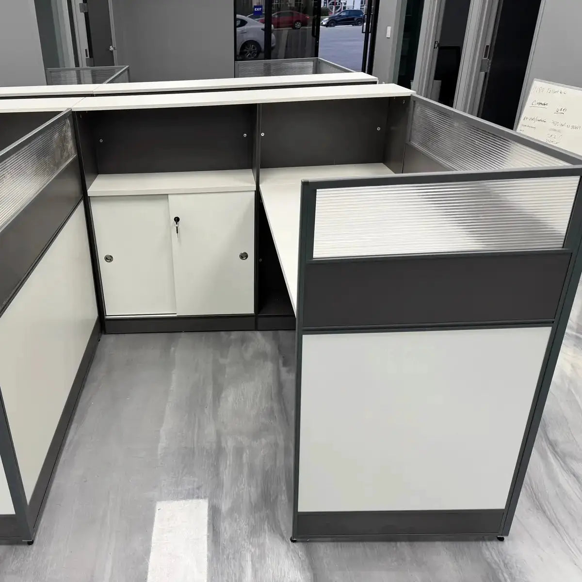Norven · L-Shaped Cubicle Office Workstation by Arc Grove