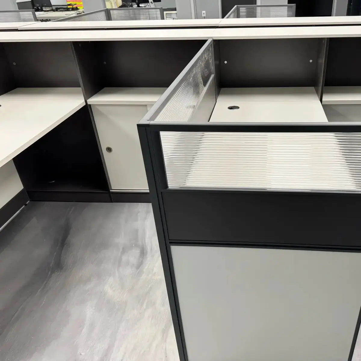 Norven · L-Shaped Cubicle Office Workstation by Arc Grove