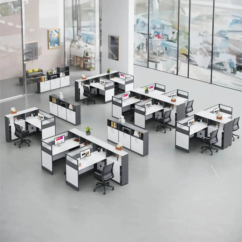 Norven · L-Shaped Cubicle Office Workstation by Arc Grove