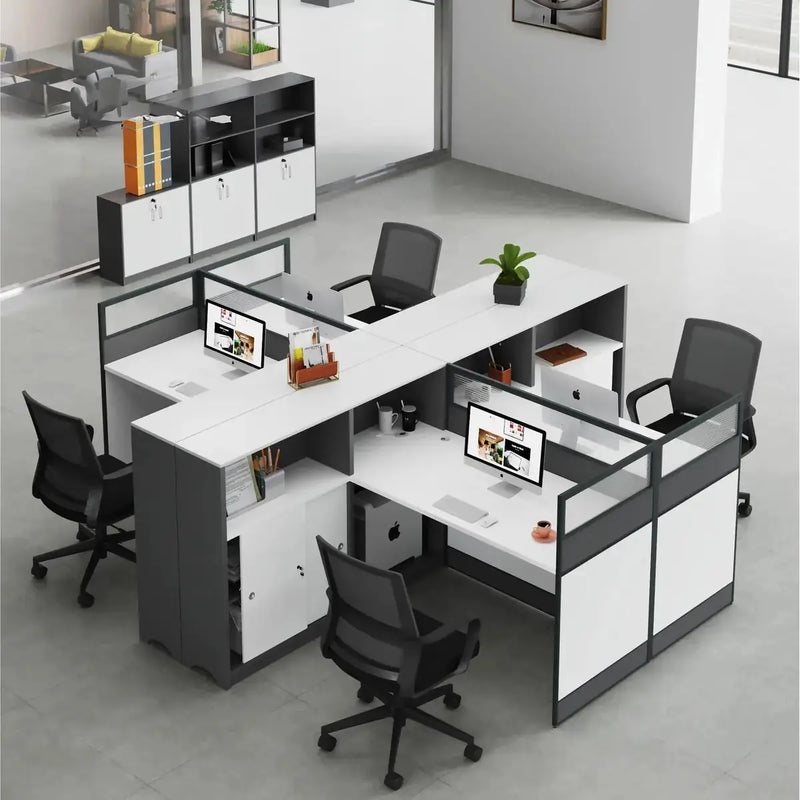 Norven · L-Shaped Cubicle Office Workstation by Arc Grove