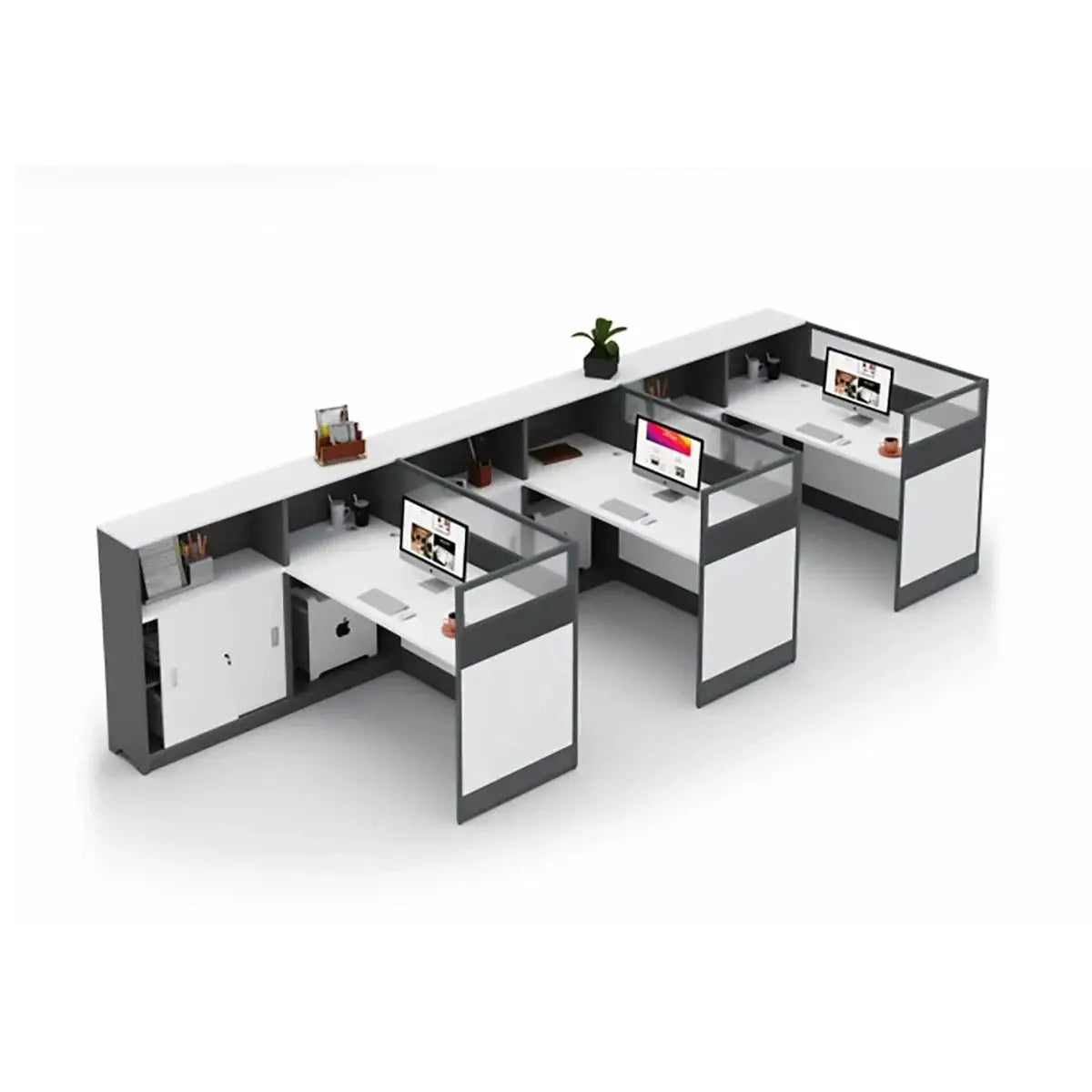 Norven · L-Shaped Cubicle Office Workstation by Arc Grove