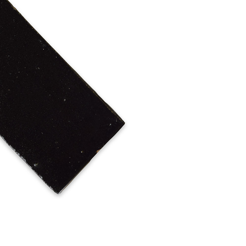 Noir Glossy Subway Zellige Tiles 2x6 Zellige Glossy 2x6 Tiles — 1