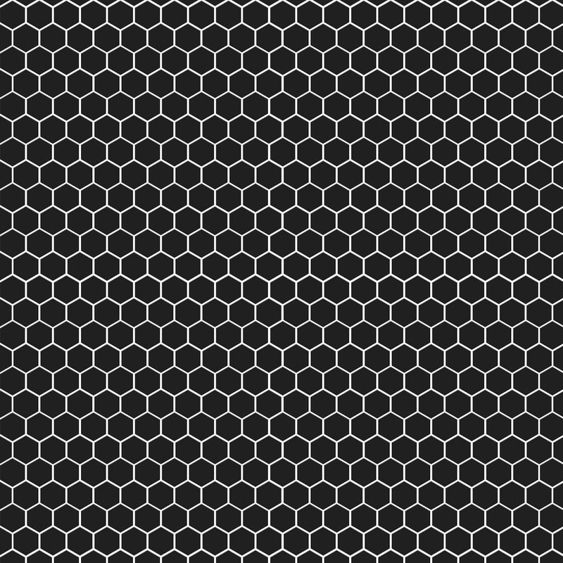 Noir Matte Hexagon Ceramic Mosaics 12x12 Ceramic Matte 12x12 Mosaics