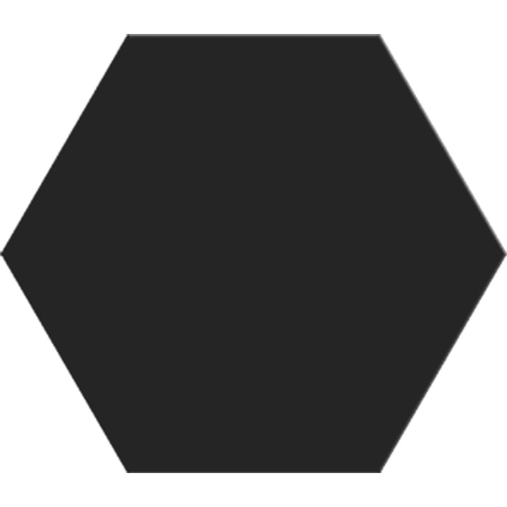 Noir Matte Hexagon Ceramic Tiles 8 1/4 Ceramic Matte 8x8 Tiles