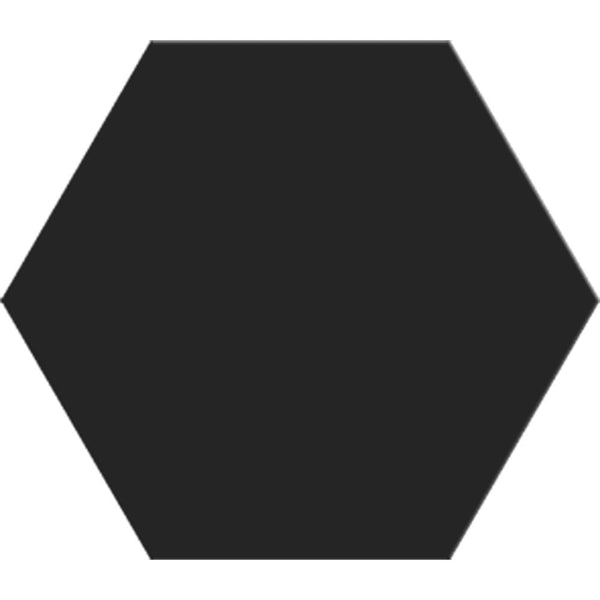 Noir Matte Hexagon Ceramic Tiles 8 1/4