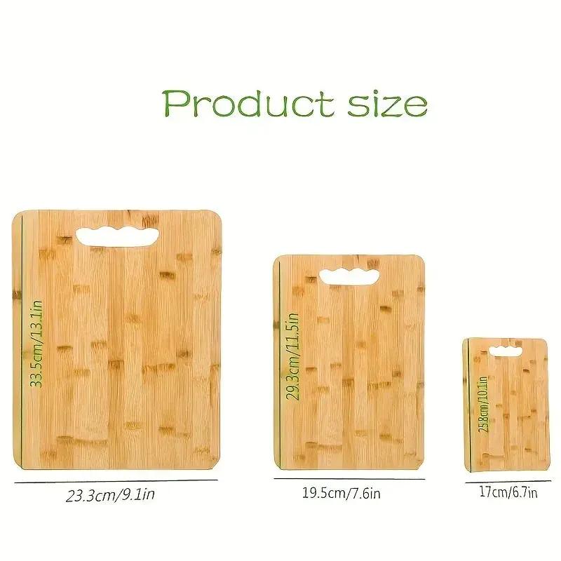 Non-Toxic Bamboo Set of 3 Chopping Boards by House Of Avana