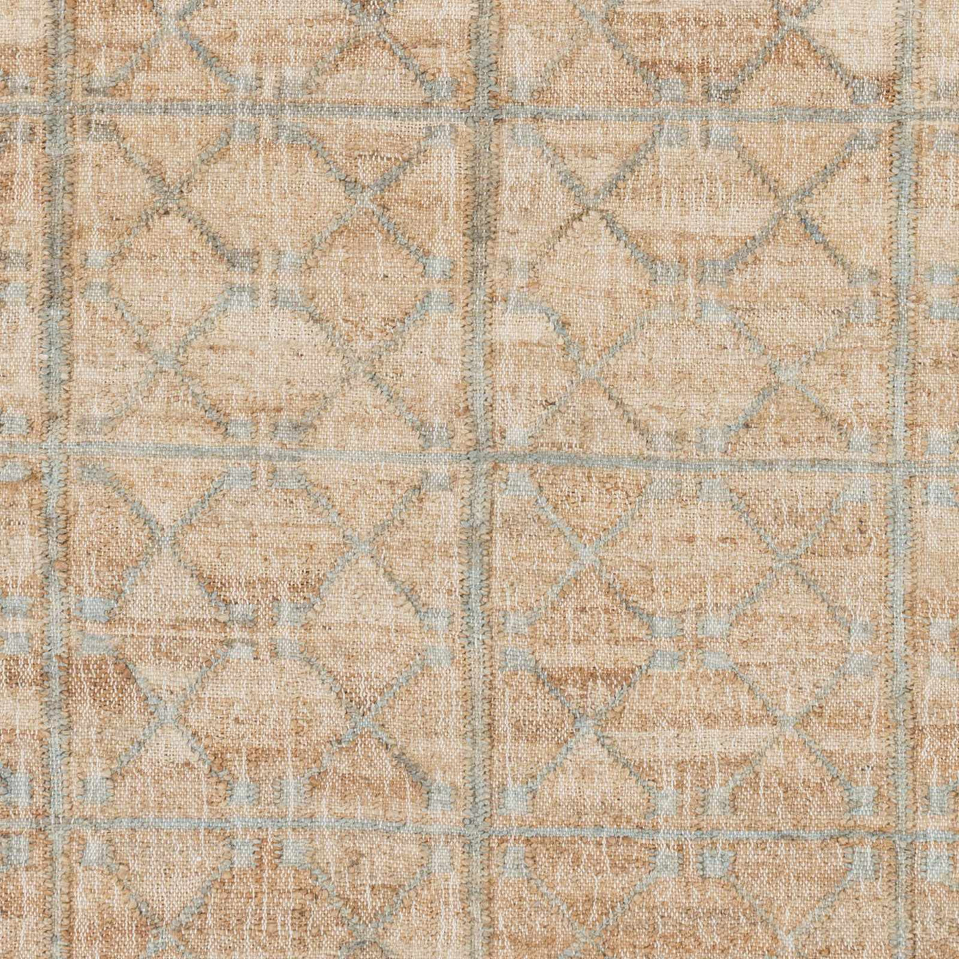 Rice Dusty Sage Fringed Jute Carpet by Boutique Rugs