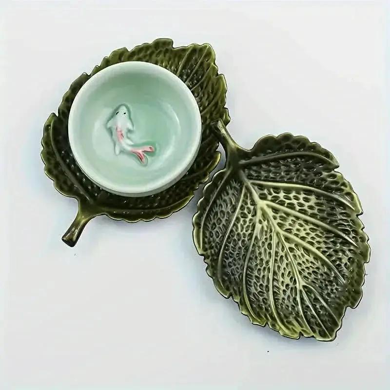 Nordic Maple Leaf Cup Coaster Compatible for Maple Syrup - Polished Metal Waterproof Table, Elegant Scandinavian Leaf for Tables, Dining Tables, Holiday Decor (Christmas, Thanksgiving) - Durable Metal Coa (Handwashable) by House Of Avana