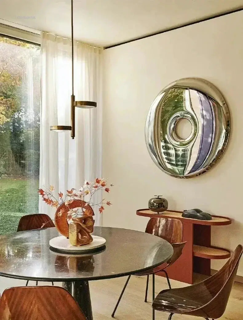 Circular Stainless Steel Modern Wall Decor by House Of Avana
