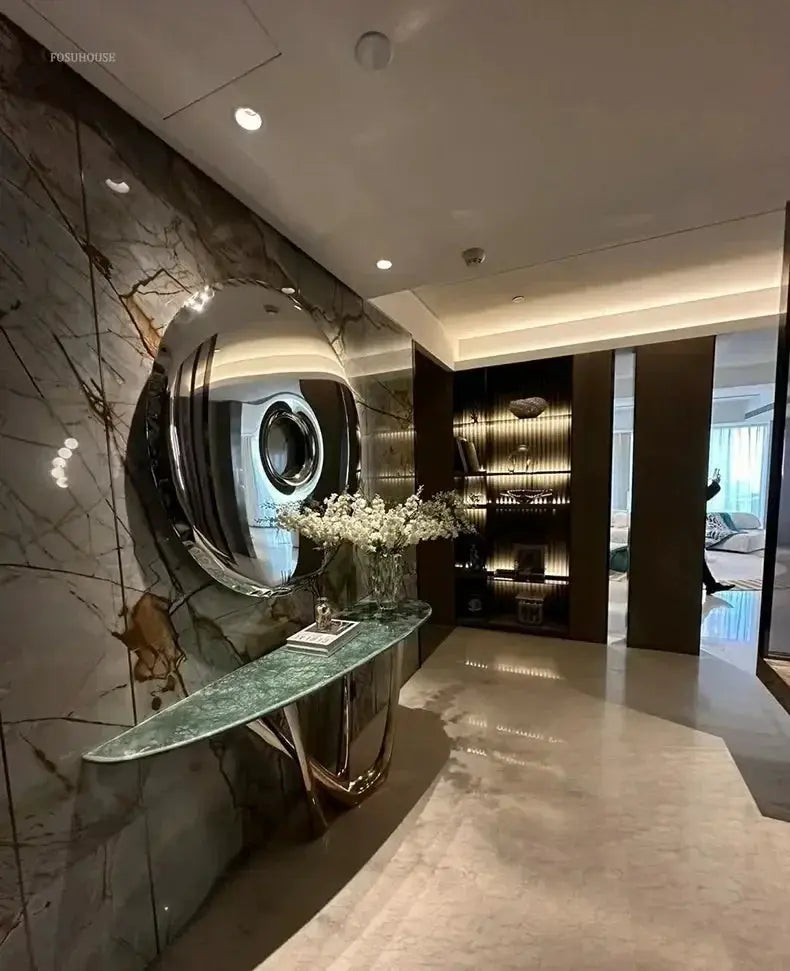 Circular Stainless Steel Modern Wall Decor by House Of Avana