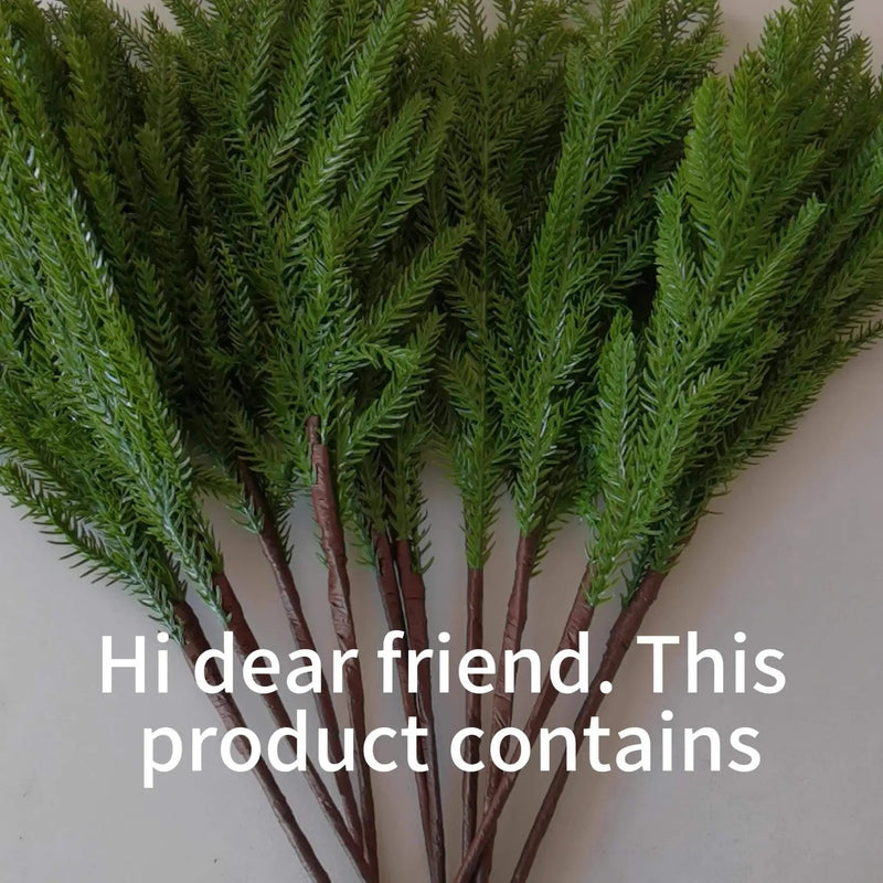 Norfolk Pine Branches, Artificial Evergreen Stems, UV-Resistant, 45.72cm by House Of Avana