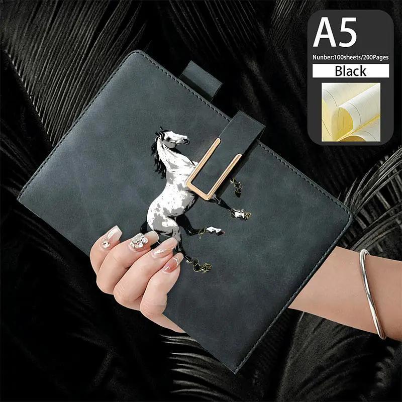 Notebook - Lined Faux Leather A5 by House Of Avana