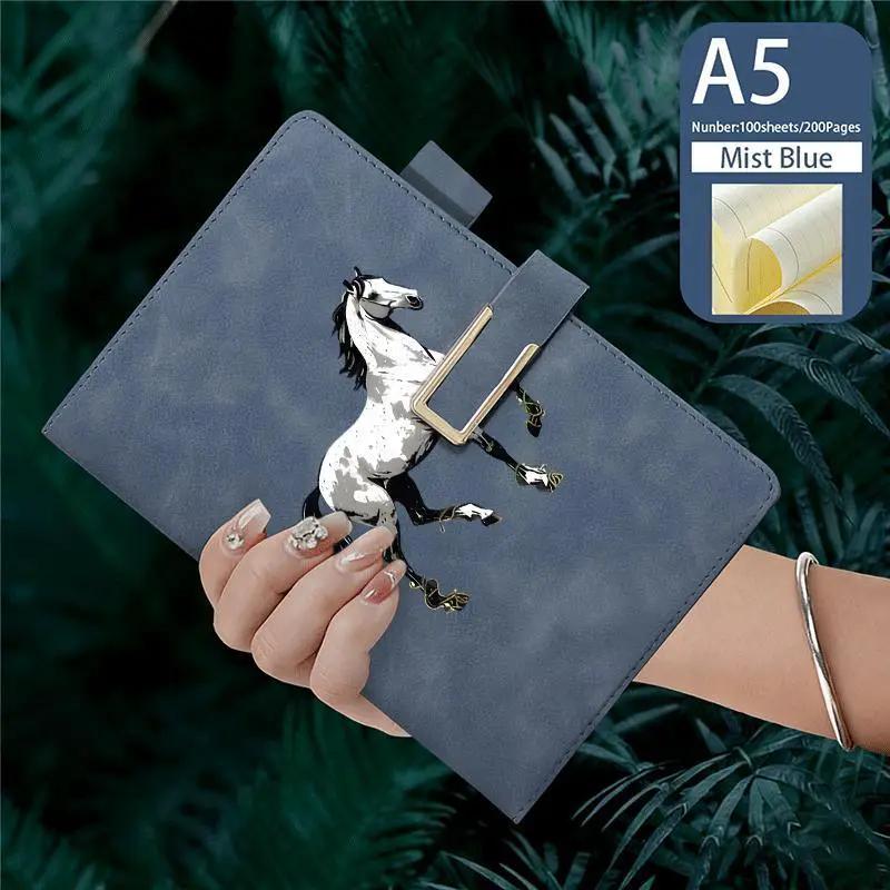 Notebook - Lined Faux Leather A5 by House Of Avana