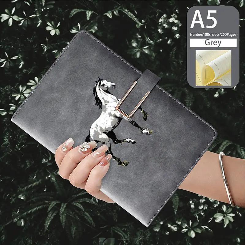 Notebook - Lined Faux Leather A5 by House Of Avana