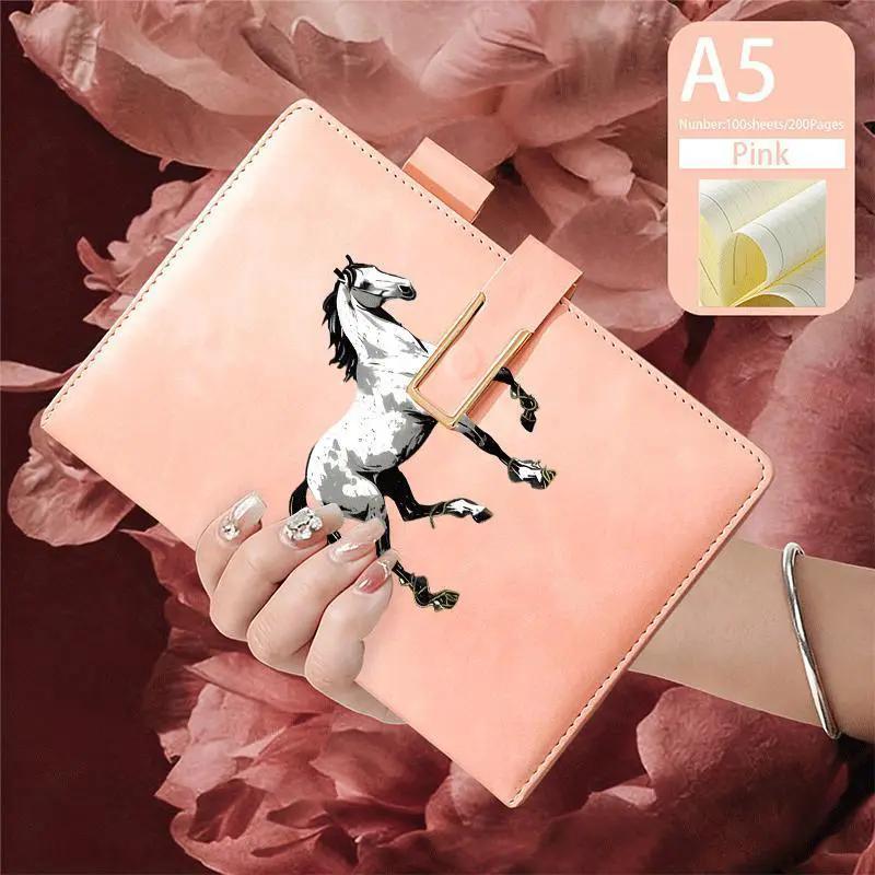 Notebook - Lined Faux Leather A5 by House Of Avana