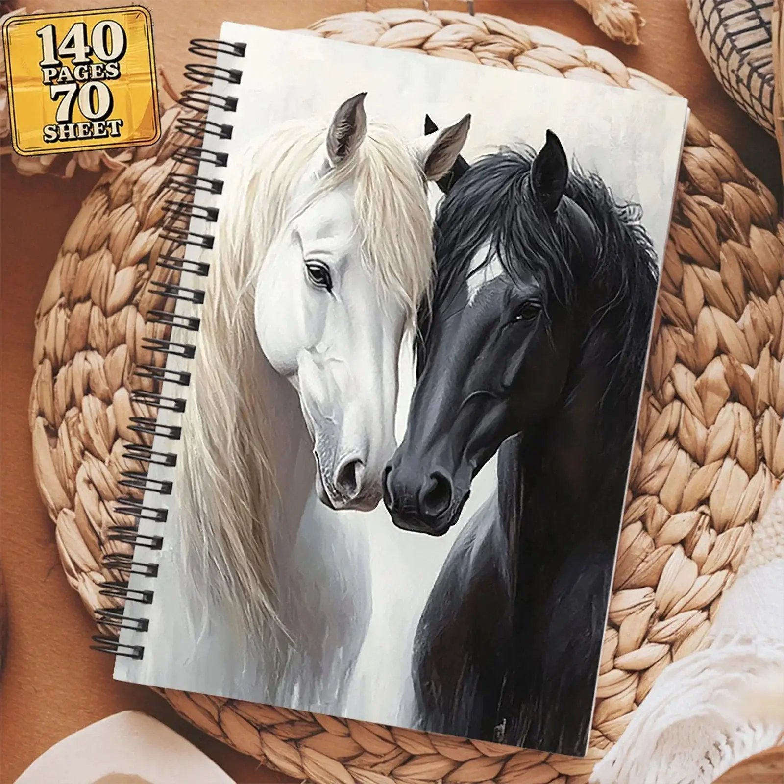 Notebook - Spiral Bound Horse Cover by House Of Avana
