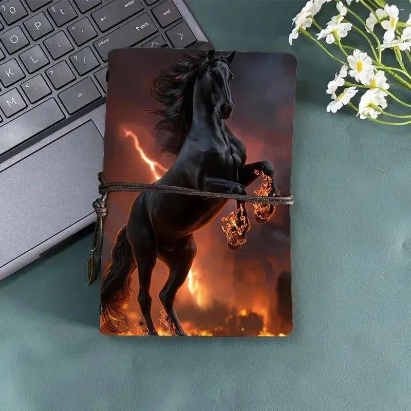 Notebook - Vintage Metal Black 160 Pages by House Of Avana