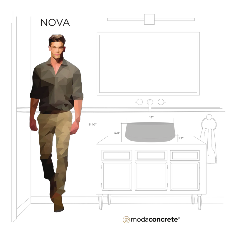 Nova Concrete Sink by ModaConcrete - Direct source for architectural and precast concrete