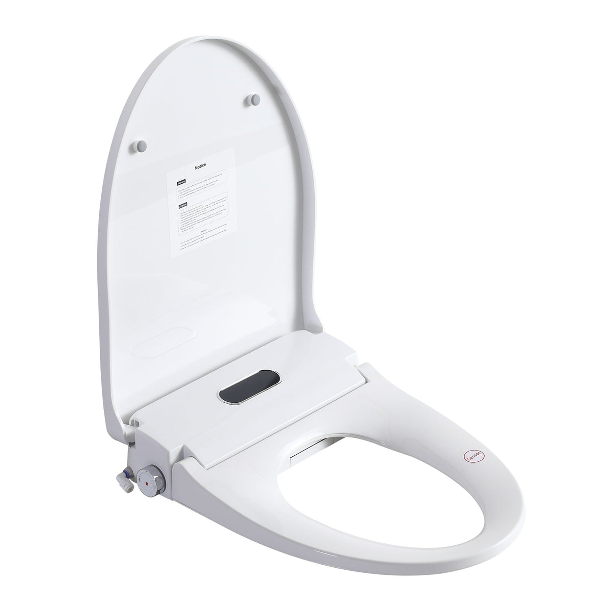 Smart Bidet Toilet Seat With Side Knob Adjustable Heated Seat With Water Temperature And Pressure Adjustment Portable Bidet - White, photo 2 of 4