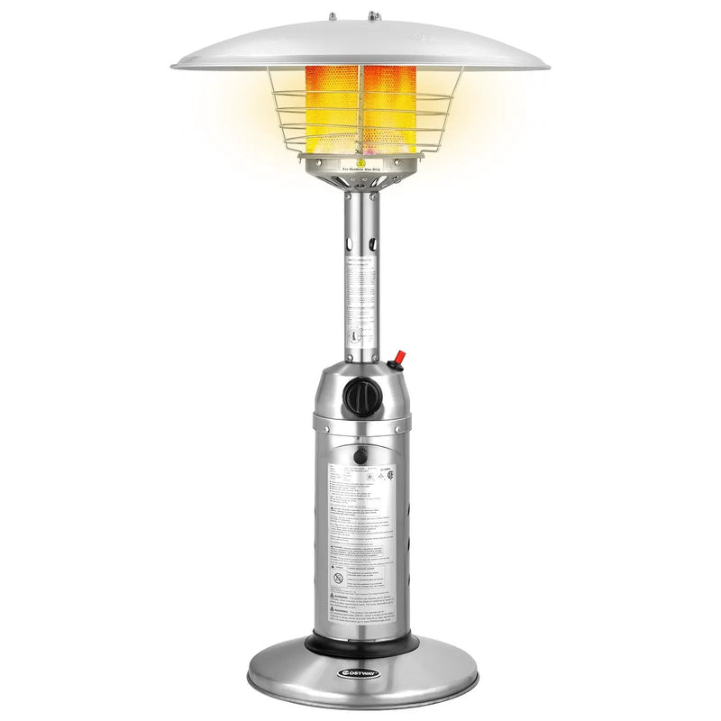 11 000 BTU Portable Tabletop Propane Patio Standing Heater by DirectDeals
