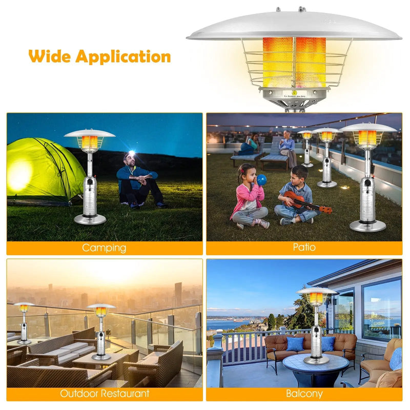 11 000 BTU Portable Tabletop Propane Patio Standing Heater by DirectDeals