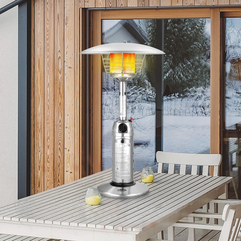 11 000 BTU Portable Tabletop Propane Patio Standing Heater by DirectDeals