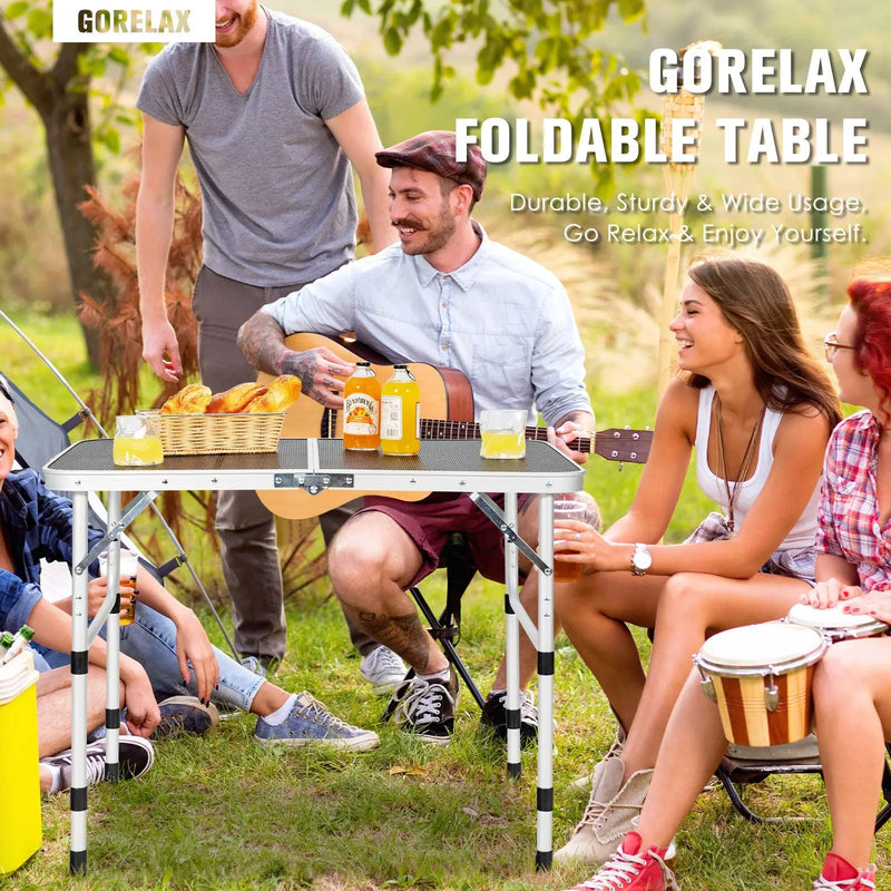 Aluminum Grill Table with Iron Mesh Top-Silver by DirectDeals