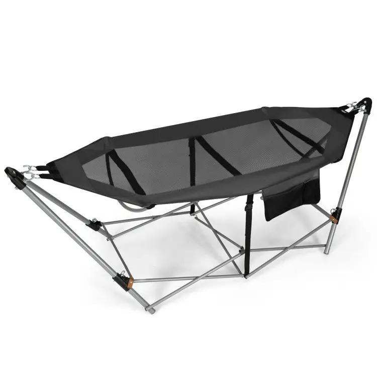 Portable Folding Hammock with Hammock Stand by DirectDeals