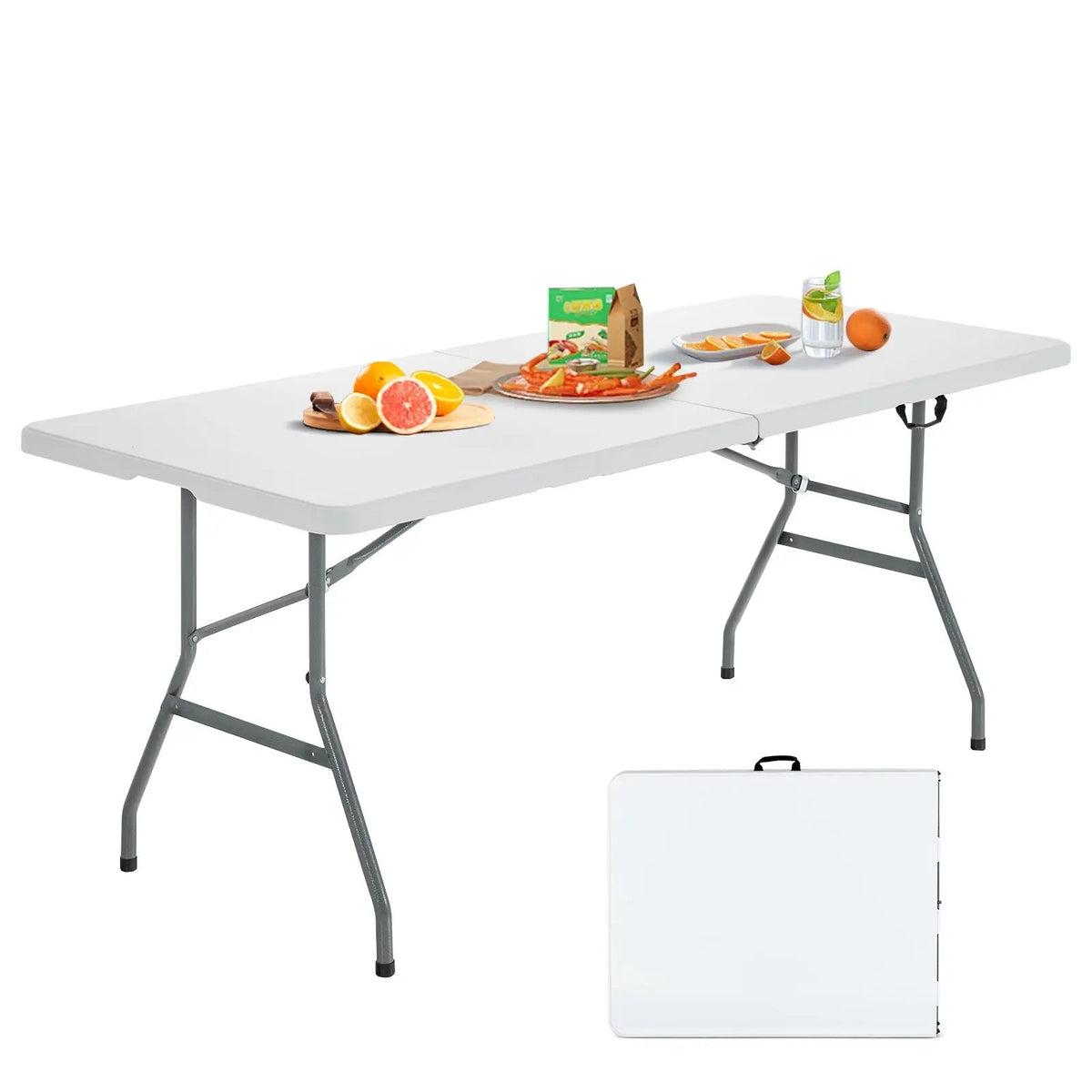 Portable Folding Camping Table with Carrying Handle by DirectDeals