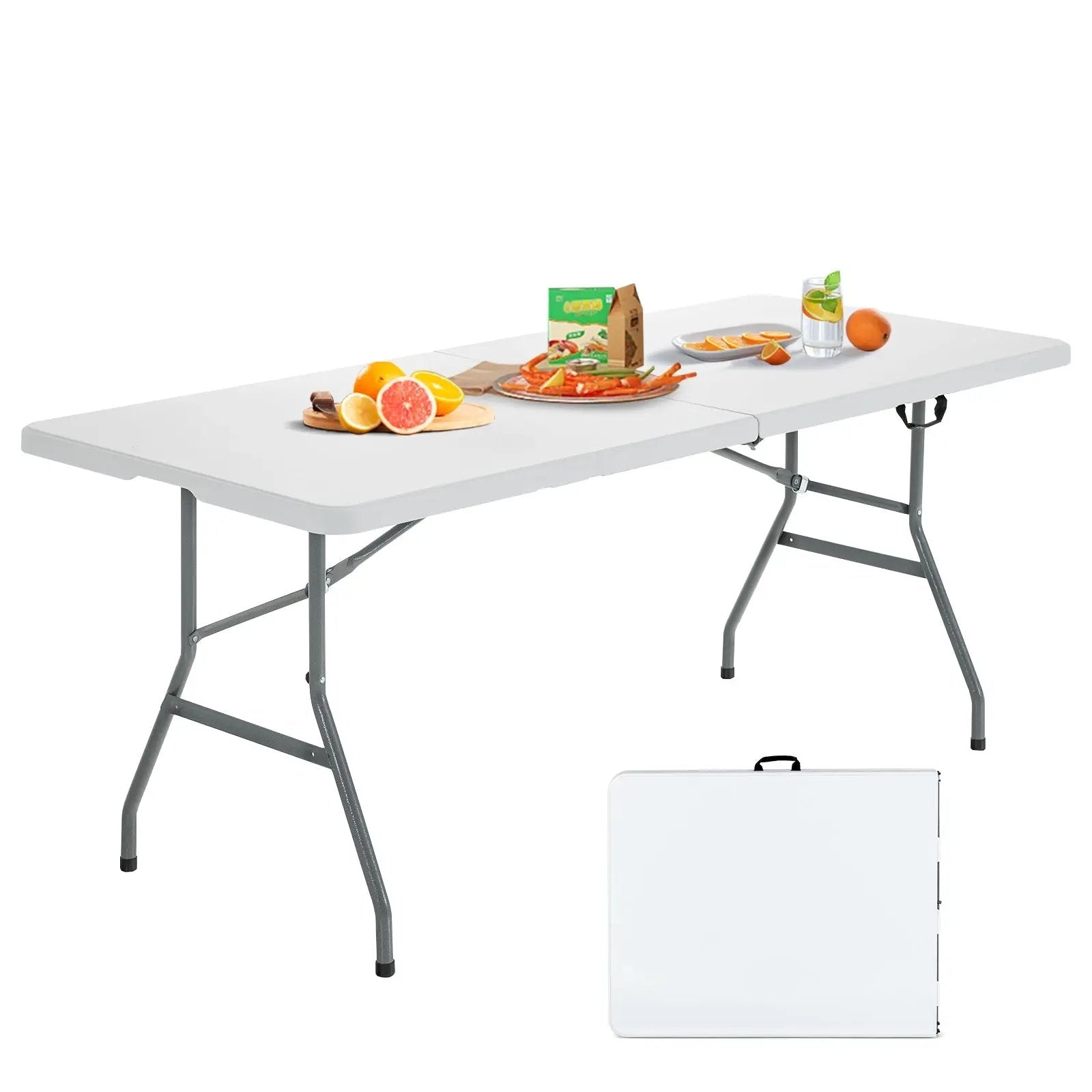 Portable Folding Camping Table with Carrying Handle by DirectDeals