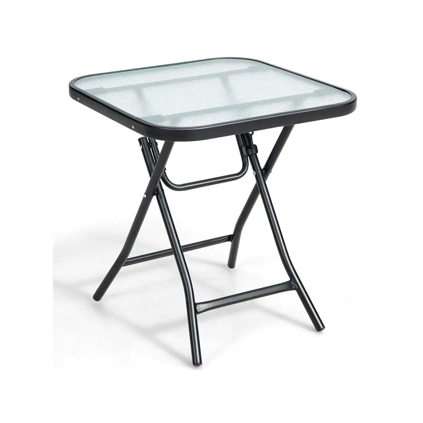 18 Inch Square Patio Bistro Table with Rustproof Frame by DirectDeals