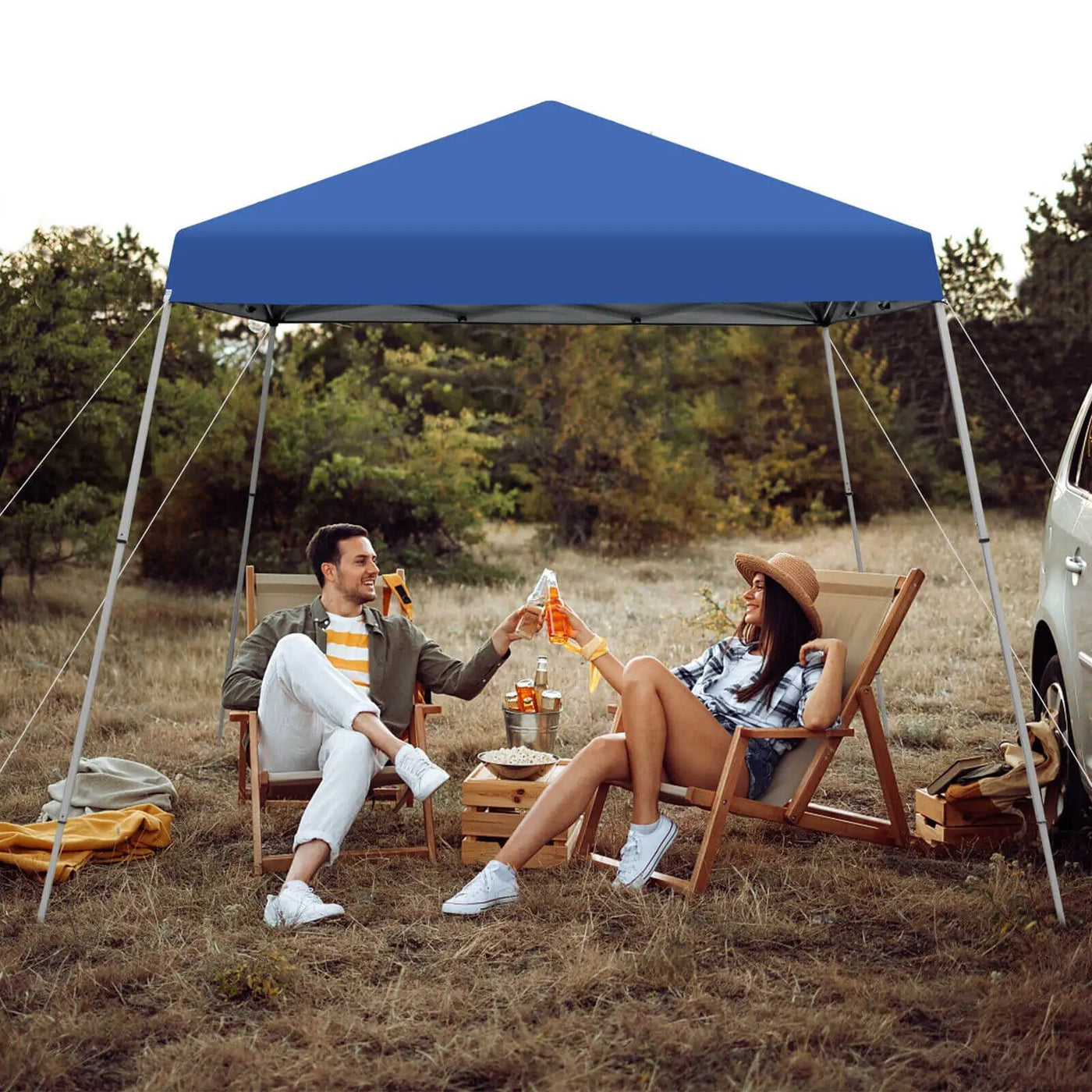 10 x 10 Feet Outdoor Instant Pop-up Canopy with Carrying Bag by DirectDeals
