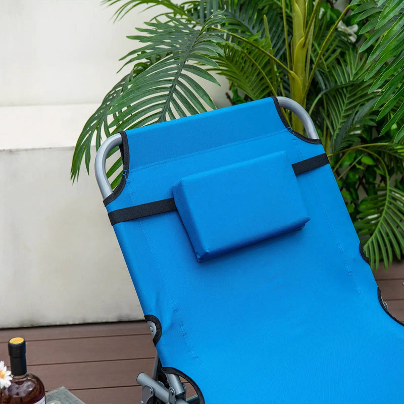 5-position Outdoor Folding Chaise Lounge Chair by DirectDeals