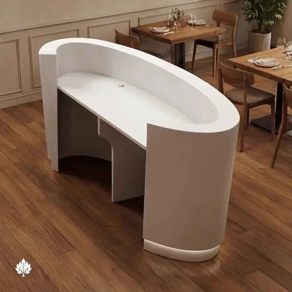 Vyric · Rounded Front Reception Desk by Arc Grove