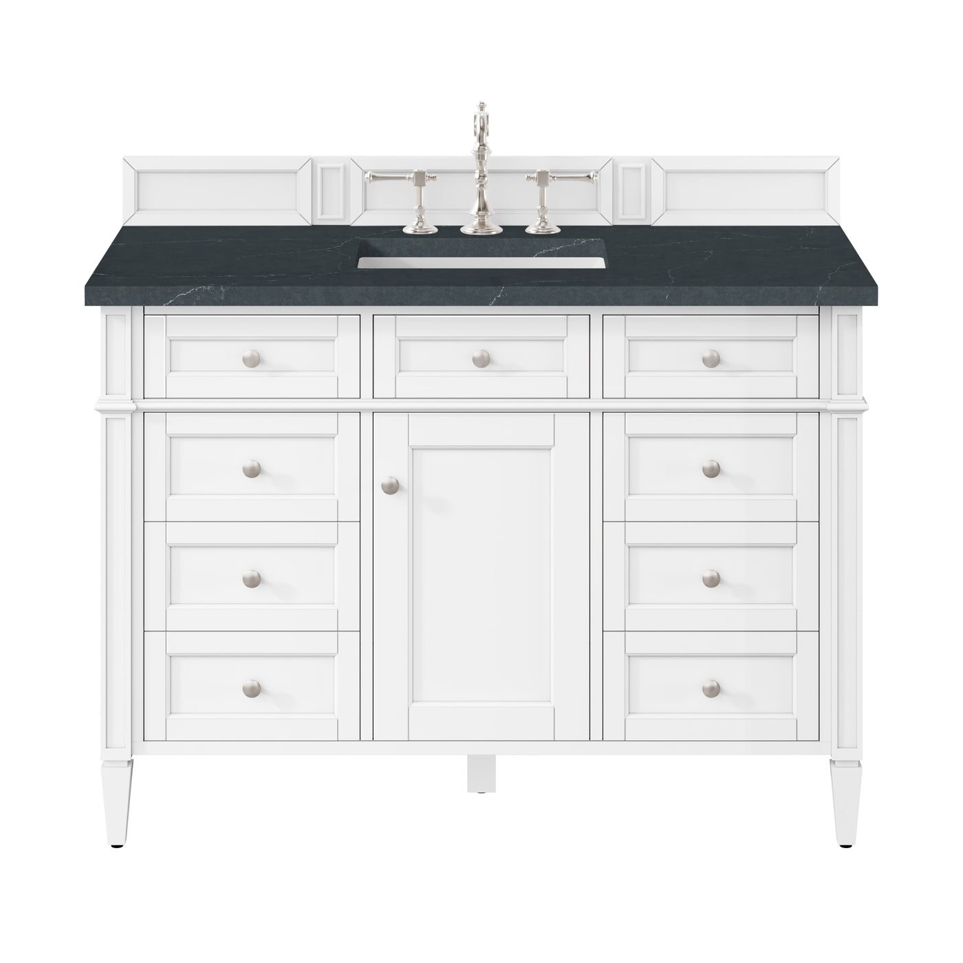 James Martin Brittany 48" Single Bathroom Vanity, Bright White by James Martin