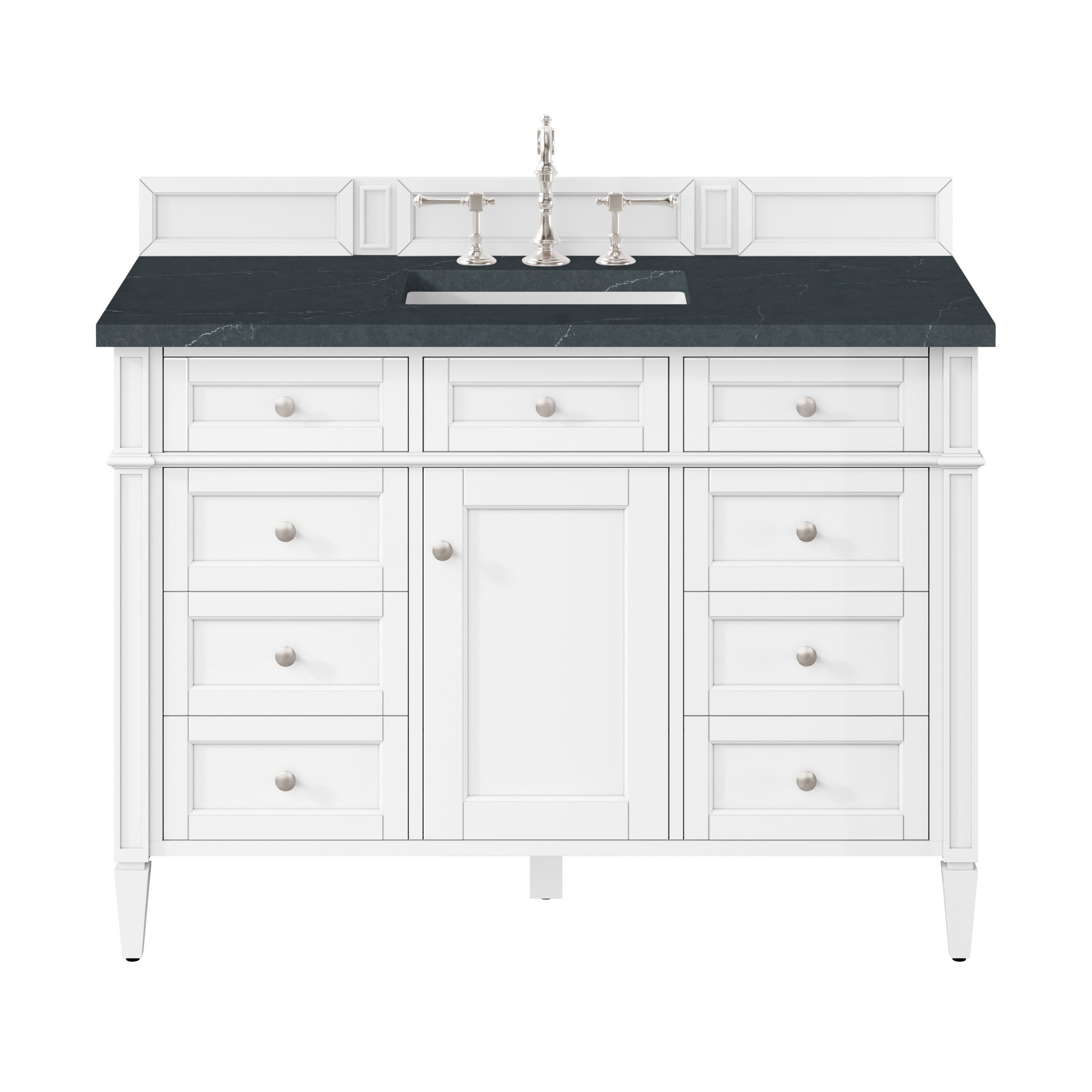 James Martin Brittany 48" Single Bathroom Vanity, Bright White by James Martin