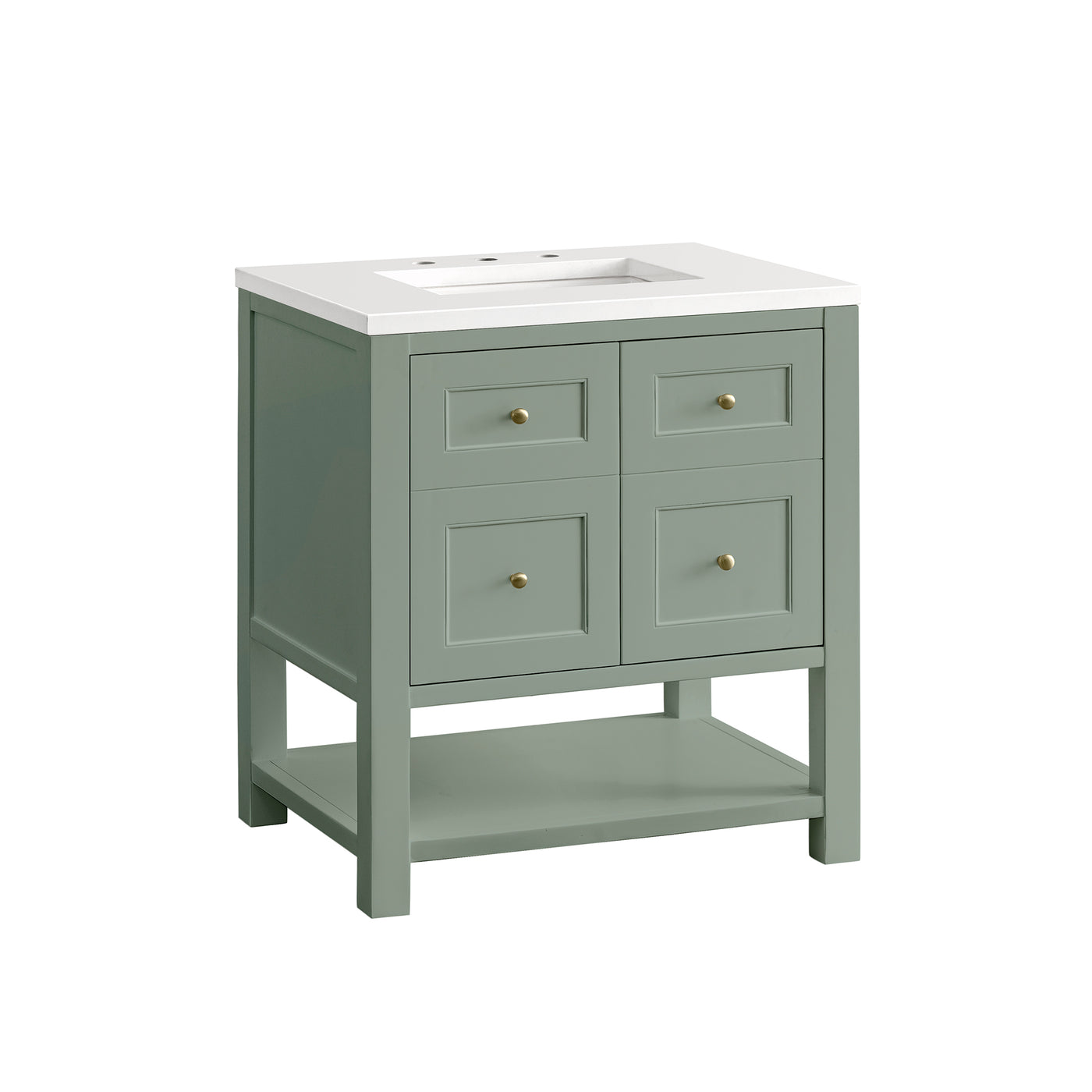 James Martin Breckenridge 30" Single Bathroom Vanity, Smokey Celadon, view 29