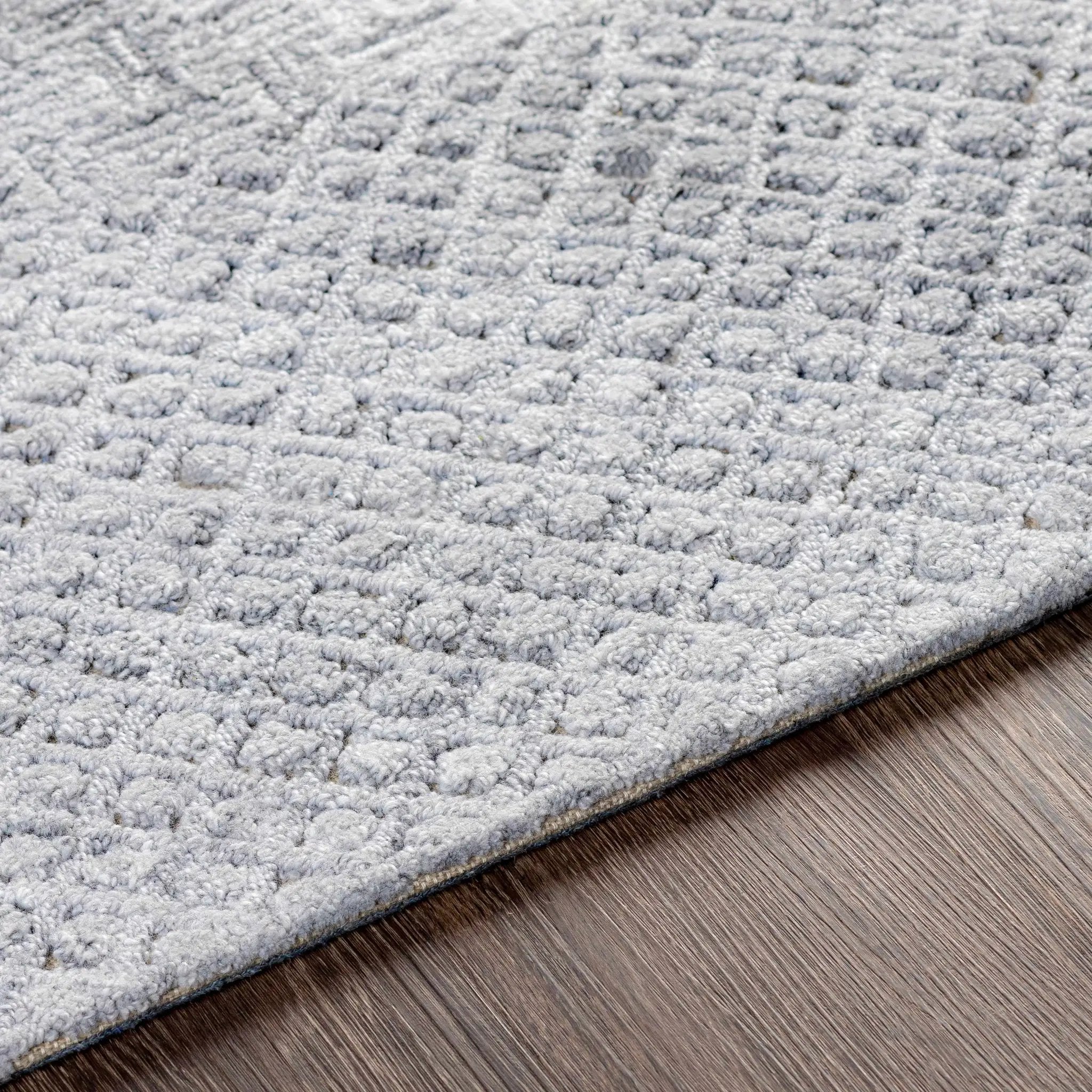 Boxholm Gray Hand Tufted Wool-Blend Rug - Clearance by Boutique Rugs