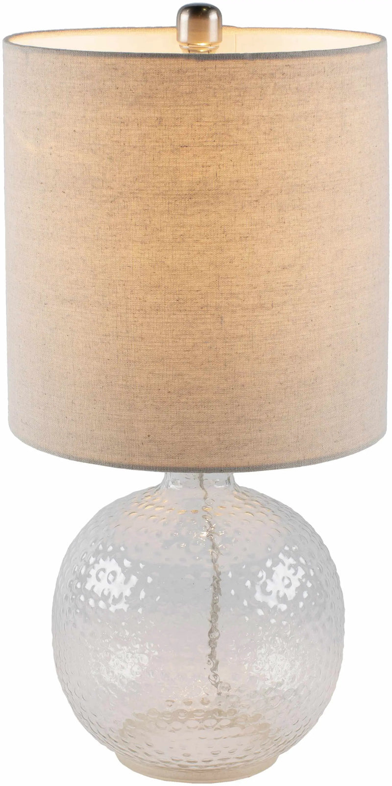 Enetai Glass White Table Lamp by Boutique Rugs