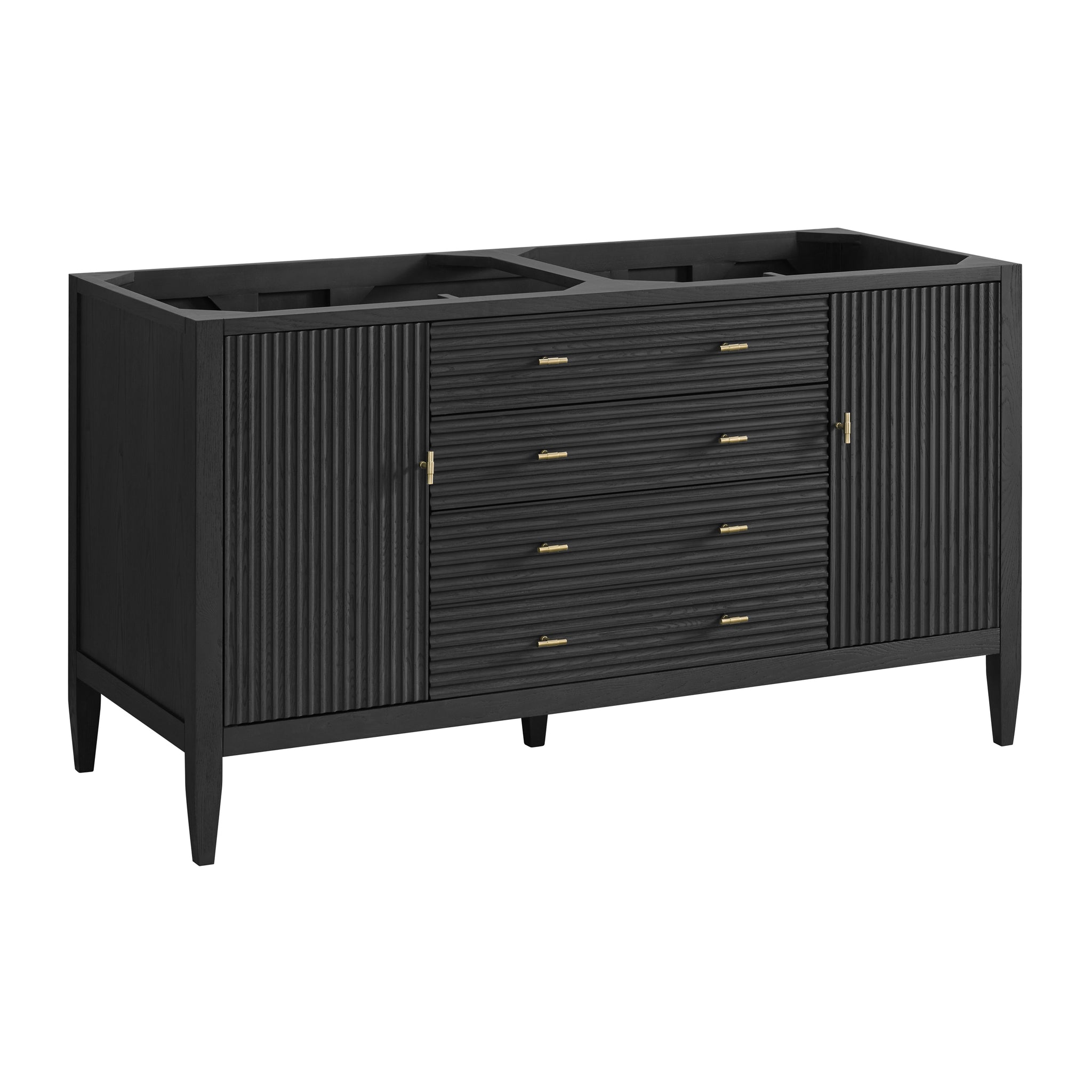 James Martin Myrrin 60" Double Bathroom Vanity, Carbon Oak, view 36