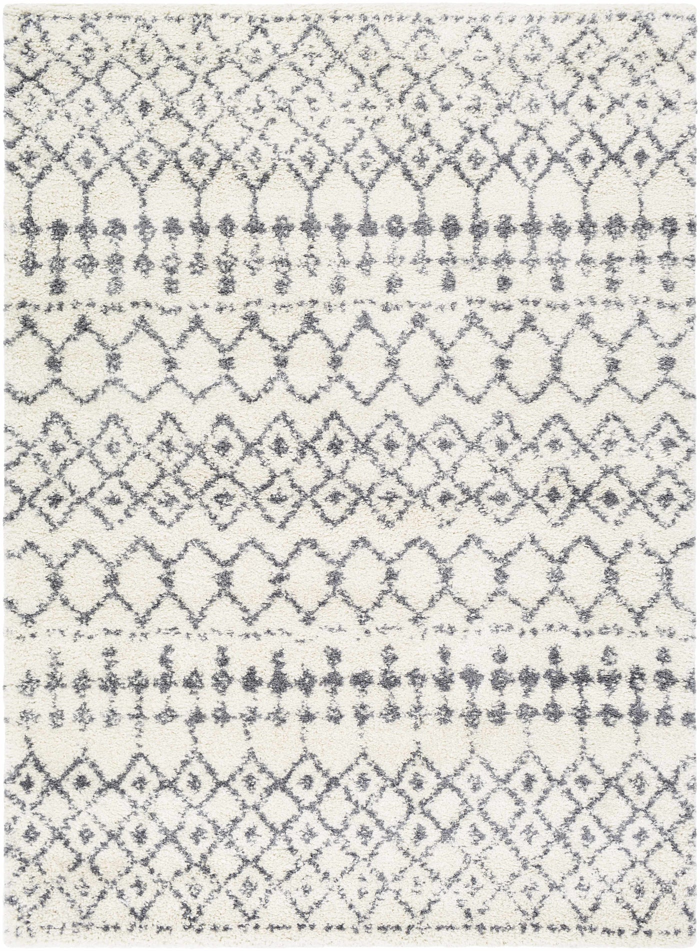 White Gray Navassa Rug - Clearance by Boutique Rugs