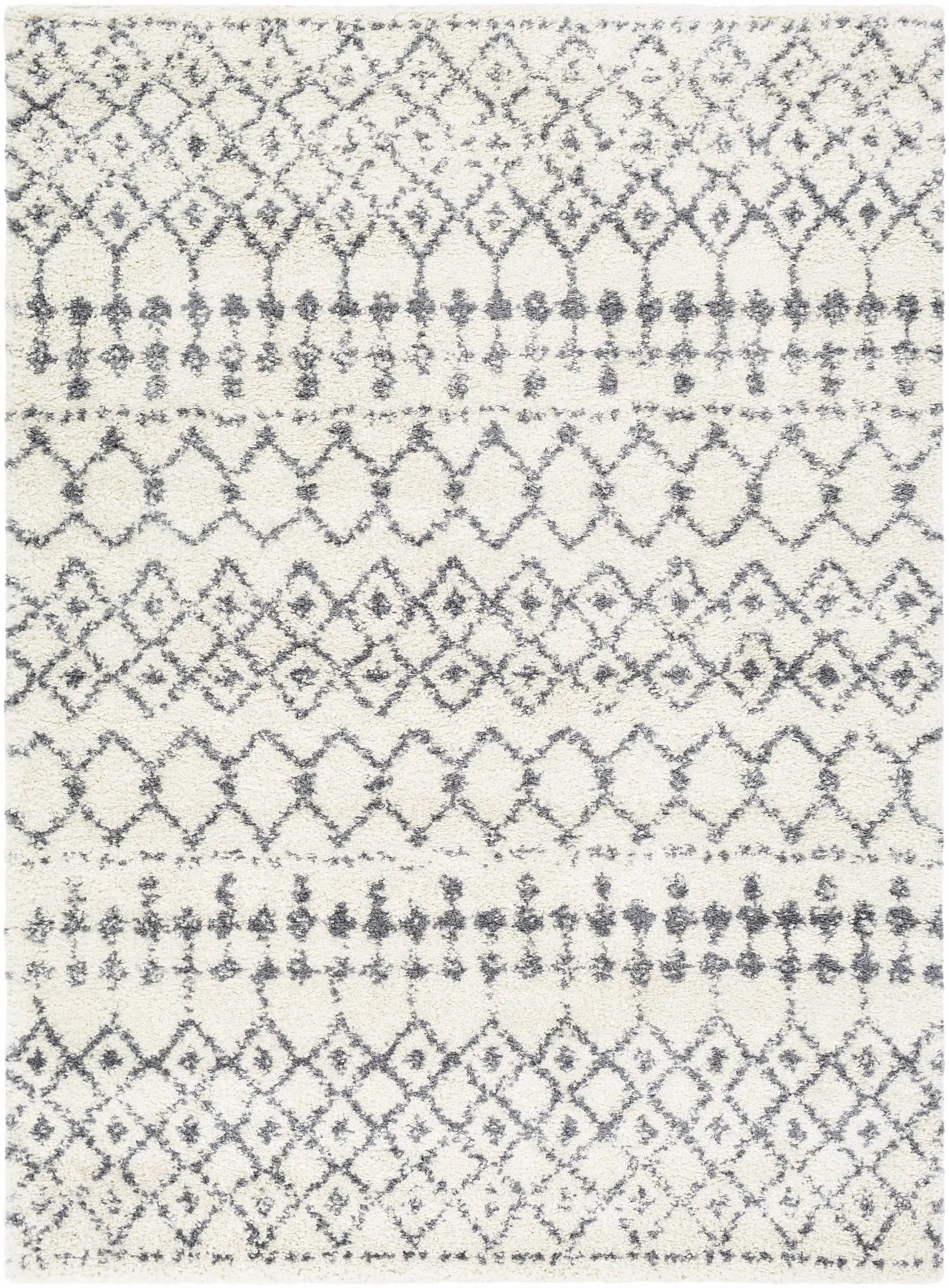 White Gray Navassa Rug - Clearance by Boutique Rugs