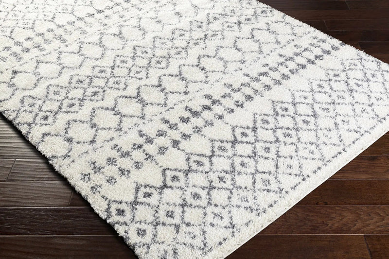 White Gray Navassa Rug - Clearance by Boutique Rugs