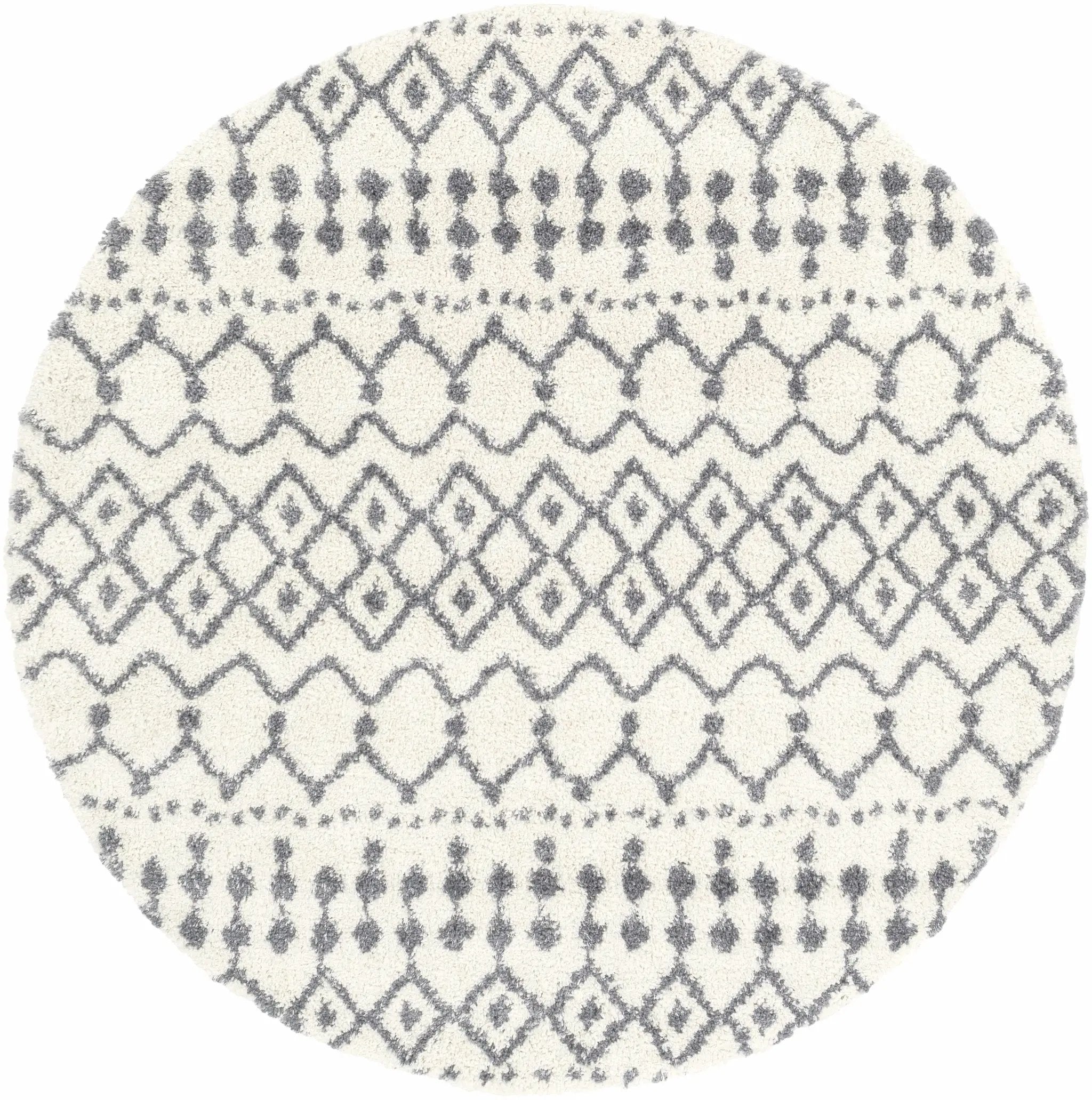 White Gray Navassa Rug - Clearance by Boutique Rugs