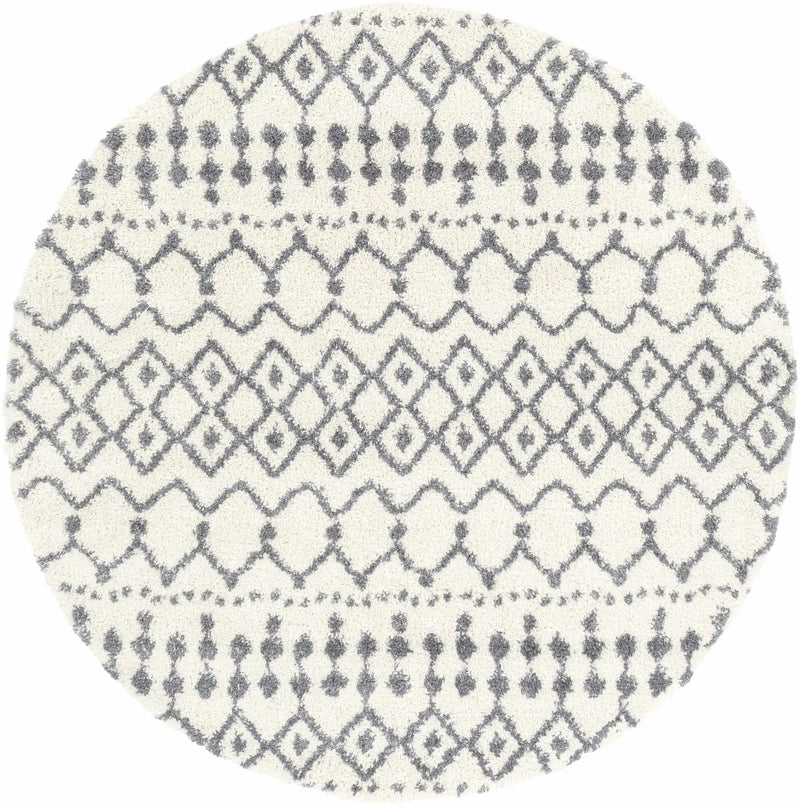 White Gray Navassa Rug - Clearance by Boutique Rugs