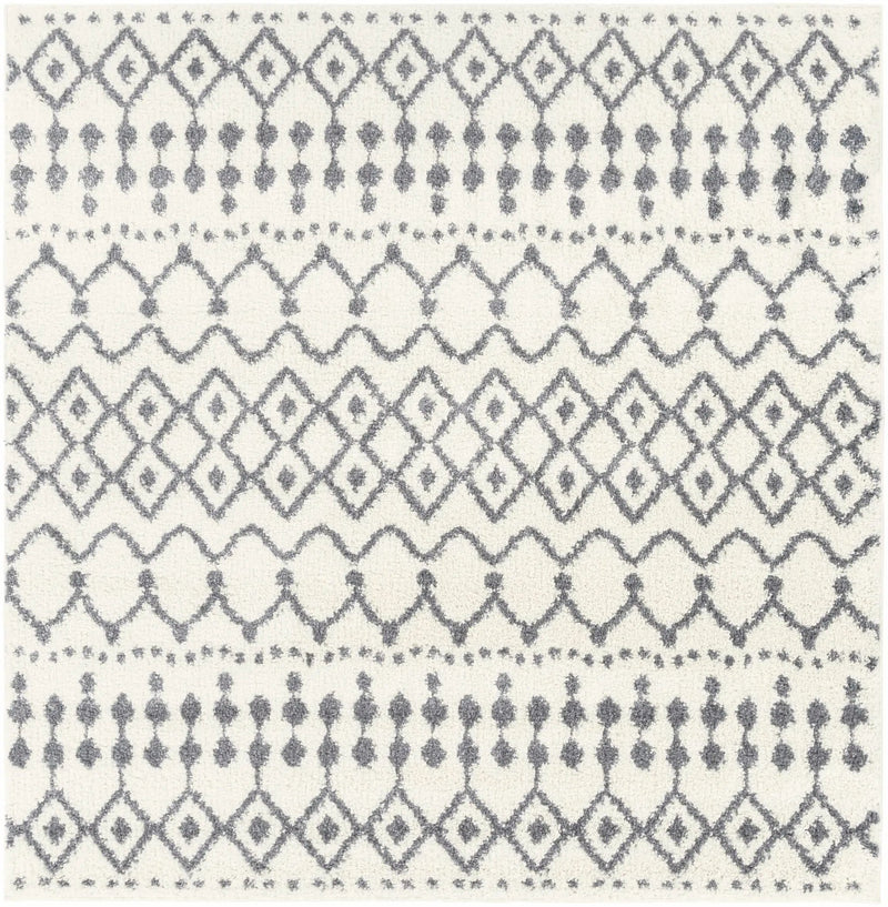 White Gray Navassa Rug - Clearance by Boutique Rugs