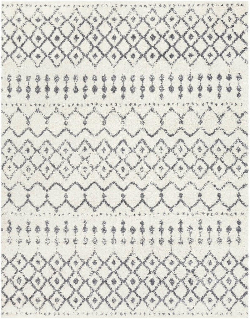 White Gray Navassa Rug - Clearance by Boutique Rugs